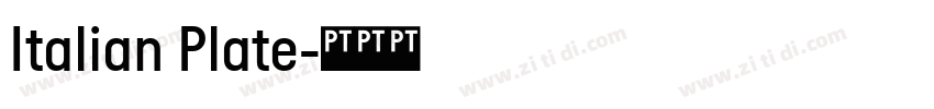Italian Plate字体转换